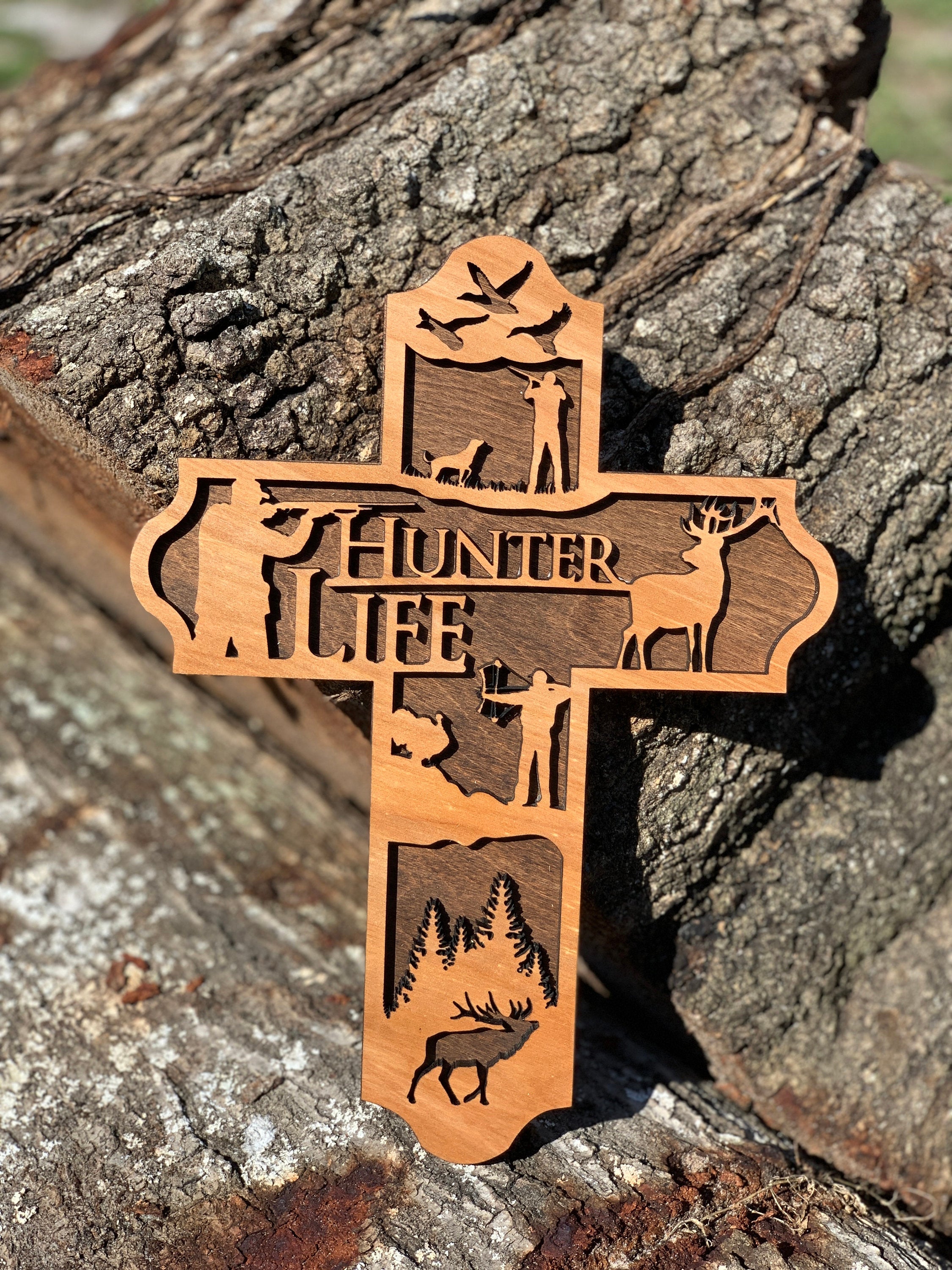 Wooden Hunter Cross – Creations with Hart